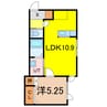 PrendreⅡ 1LDKの間取り