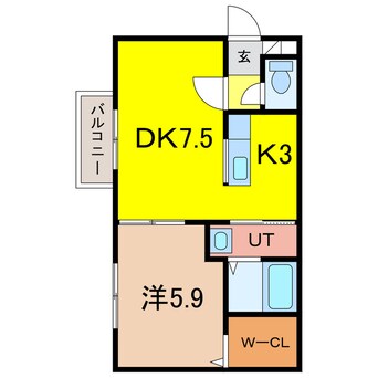 間取図 マヌカータcocoⅡ