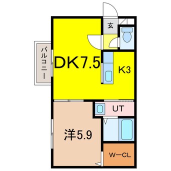 間取図 マヌカータcocoⅡ