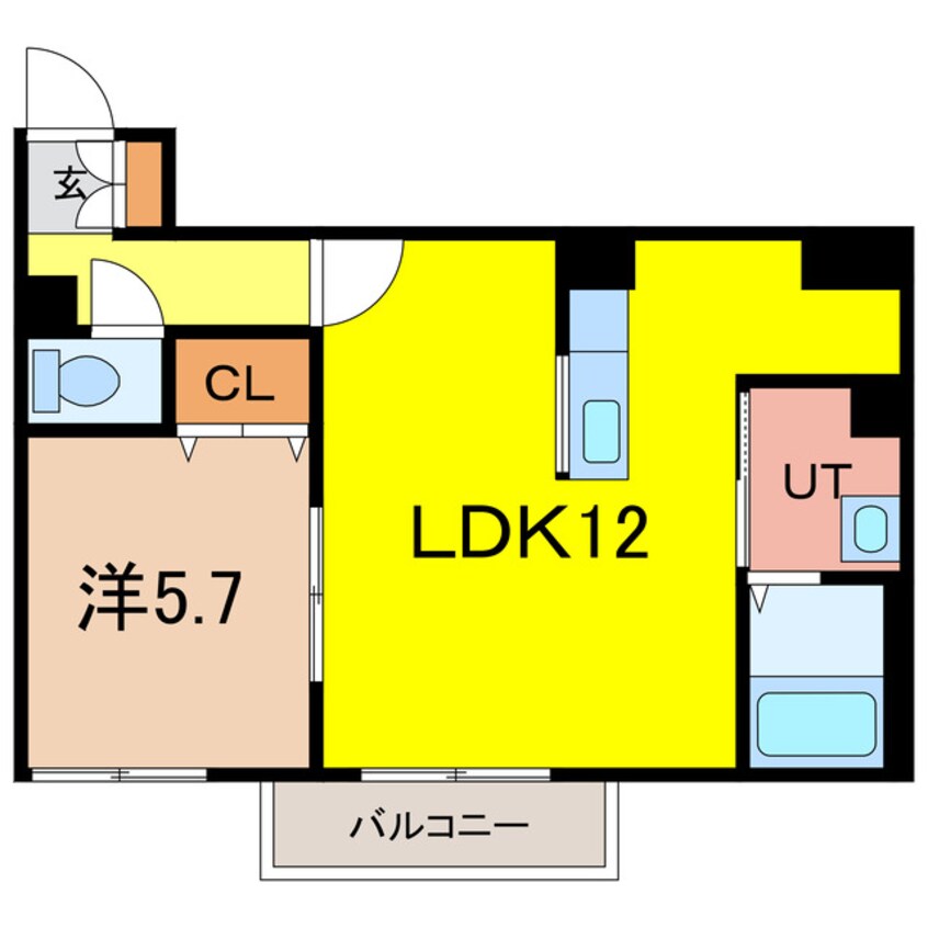 間取図 クレストパレス一条通