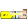 コムハウスⅤ 1LDKの間取り