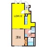 RM・PLACE 1LDKの間取り
