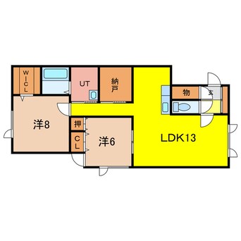 間取図 メイプルハウスA棟