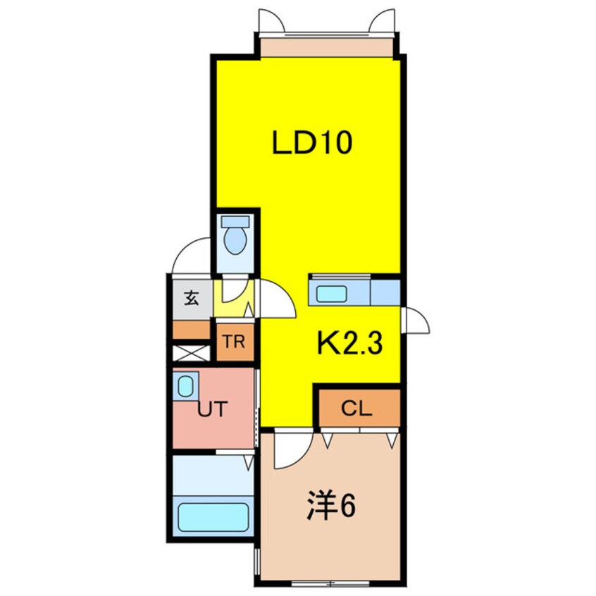 間取図 プランドール上富良野