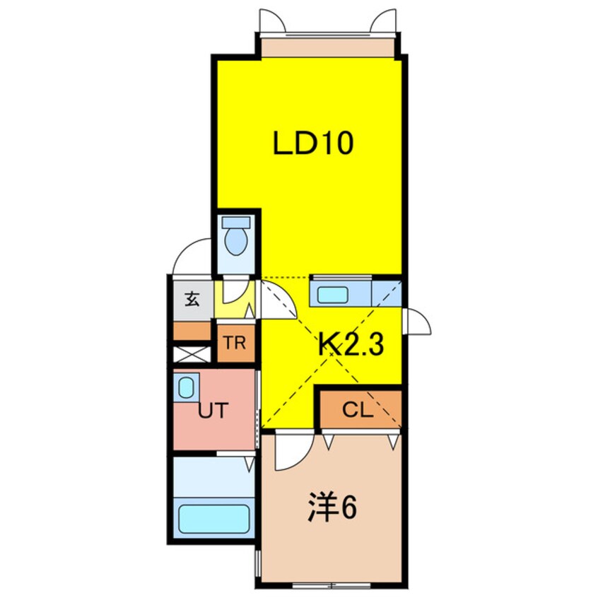 間取図 プランドール上富良野