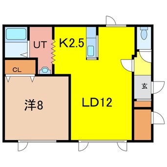 間取図 ハスコート深川(3～7号室）