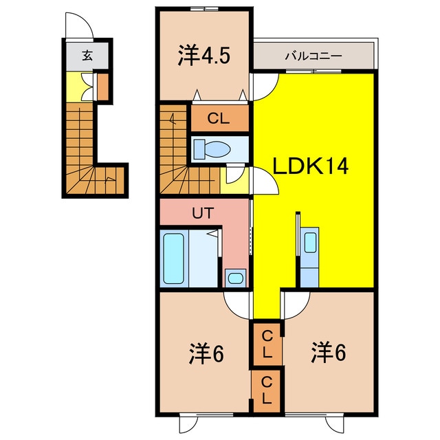 間取り図 Grandeur東光B