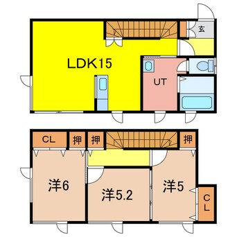 間取図 グレイスフナハシK