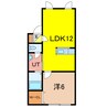 アーバンパレス 1LDKの間取り