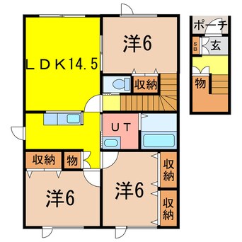 間取図 グランコーポ開本Ａ