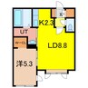ブランシェ 1LDKの間取り