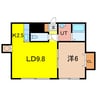シャロム 1LDKの間取り