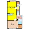 レールデュタンV 1LDKの間取り