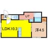 リーベラル 1LDKの間取り
