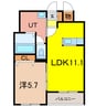 Lashic(ラシック） 1LDKの間取り