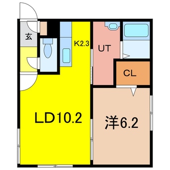 間取図 BRUN CUBEⅢ