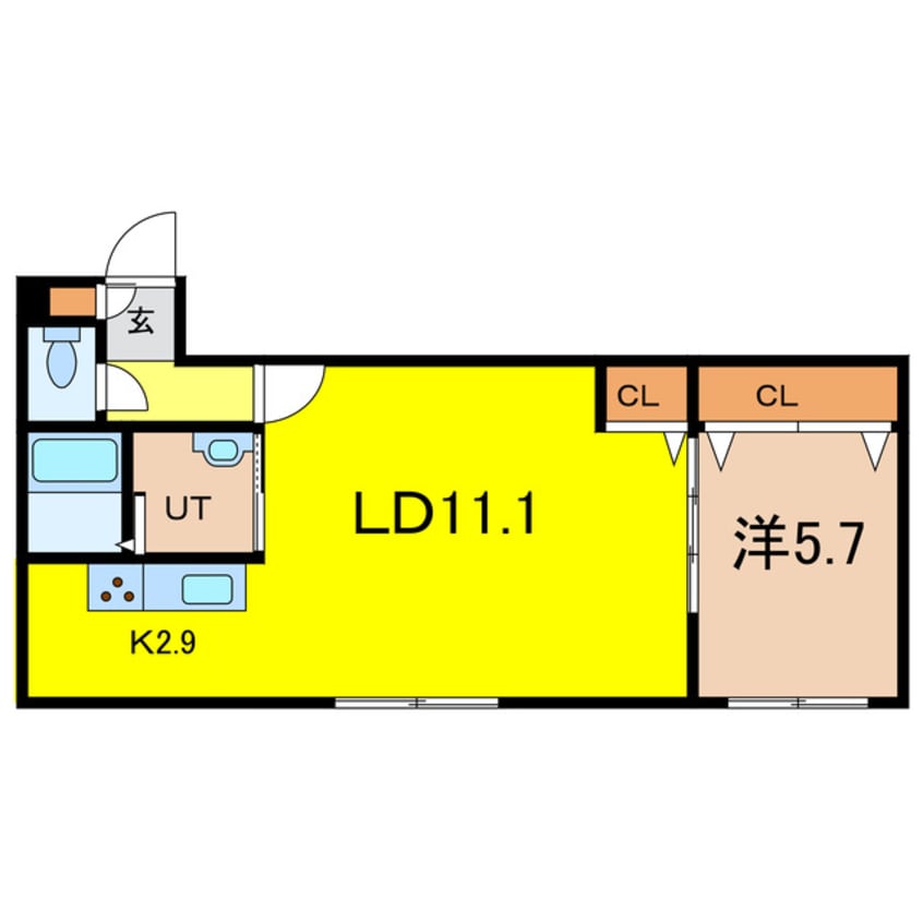 間取図 BRUN CUBEⅢ