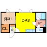 Grandeur永山 1DKの間取り