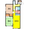 ブルーハイツ 2DKの間取り