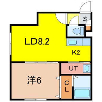 間取図 SHERATON 旭川駅前