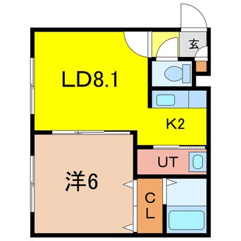 間取図 SHERATON 旭川駅前