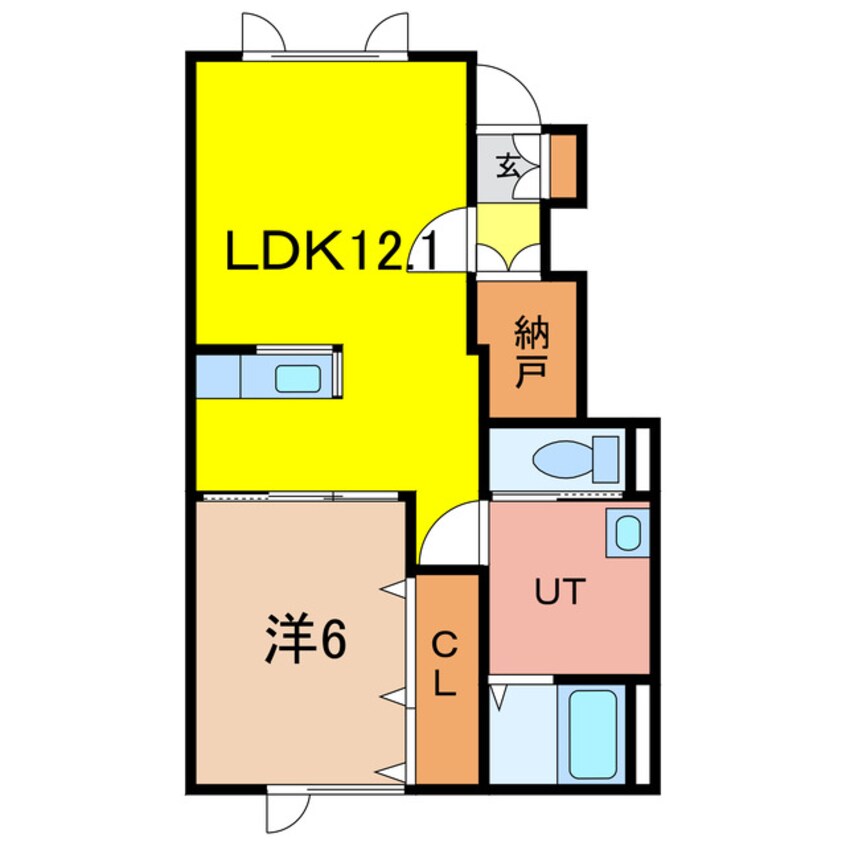 間取図 フォンテーヌ医大前A