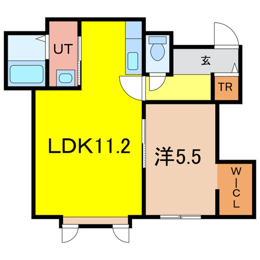 間取図 ヴェルヒュッテ旭川旭橋