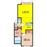 カルマ 1LDKの間取り