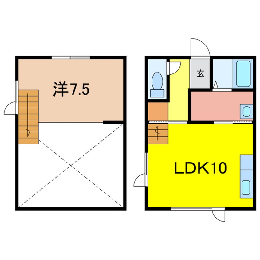 間取図 春光台4･9借家