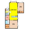 アンジェロⅡ 2LDKの間取り
