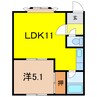 シティⅡ 1LDKの間取り