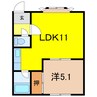 シティⅡ 1LDKの間取り