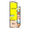 レグルス東光 1LDKの間取り