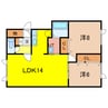 花夢Ⅰ 2LDKの間取り