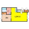 花夢Ⅰ 1LDKの間取り