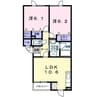 クラール 2LDKの間取り