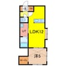 ヴェルヒュッテ旭川東光82 1LDKの間取り