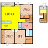 PLESANTⅡ 3LDKの間取り
