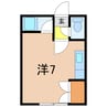 リュミエール永山 1Rの間取り