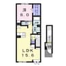 デール 1LDKの間取り