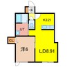 K's5 1LDKの間取り