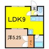 サンセット花咲A・B 1LDKの間取り