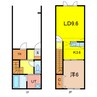 ラテラⅢ　A 1LDKの間取り