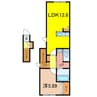 Jブルームーン 1LDKの間取り