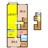KURORO 2LDKの間取り
