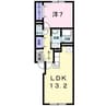 アルドーレ　717 1LDKの間取り