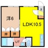 ビームスハイツ 1LDKの間取り