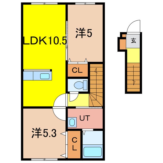 間取り図 アルコバレーノB棟