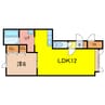 アシルA棟 1LDKの間取り