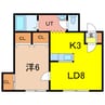 アルバーターⅡ 1LDKの間取り